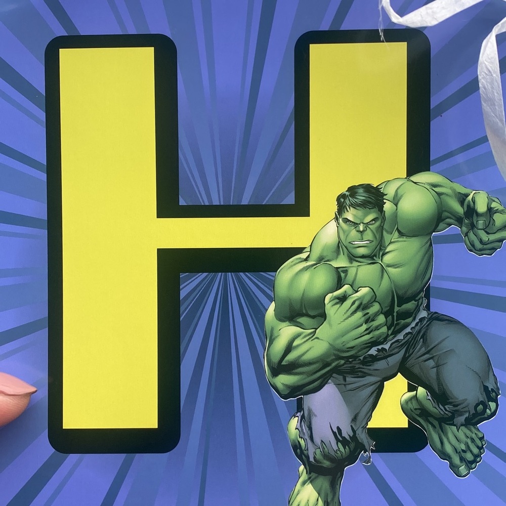 The Hulk birthday banner